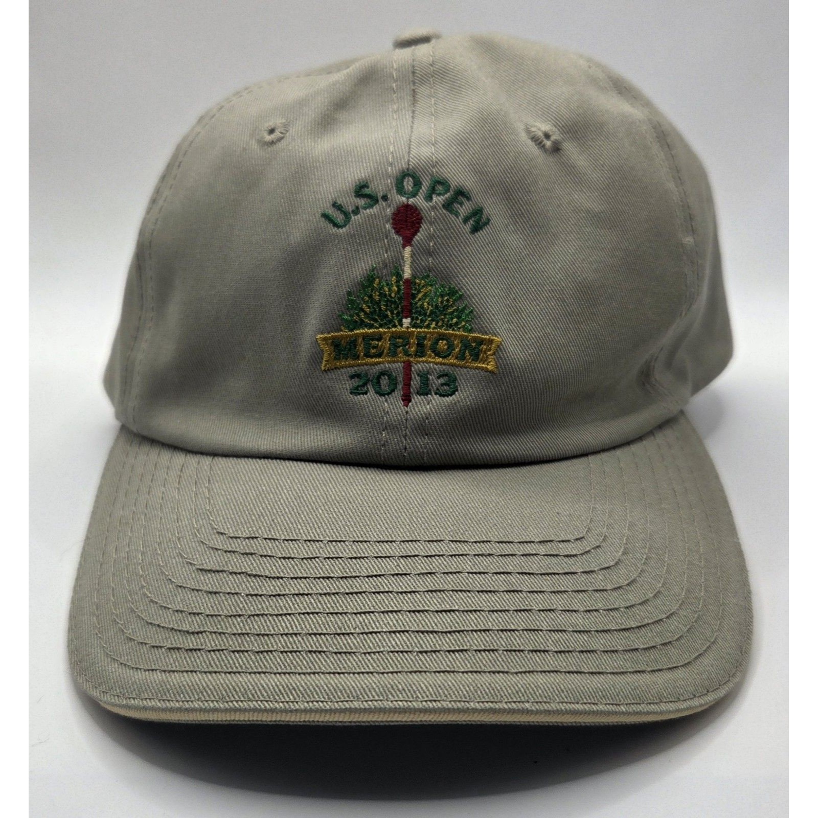 Official Usga Members Us Open Merion Adjustable Baseball Cap Hat Khaki Tan